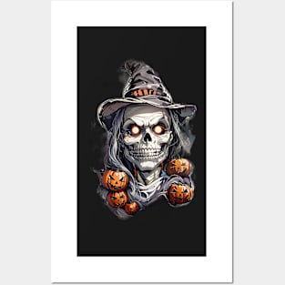 Witch Skull Jack Posters and Art